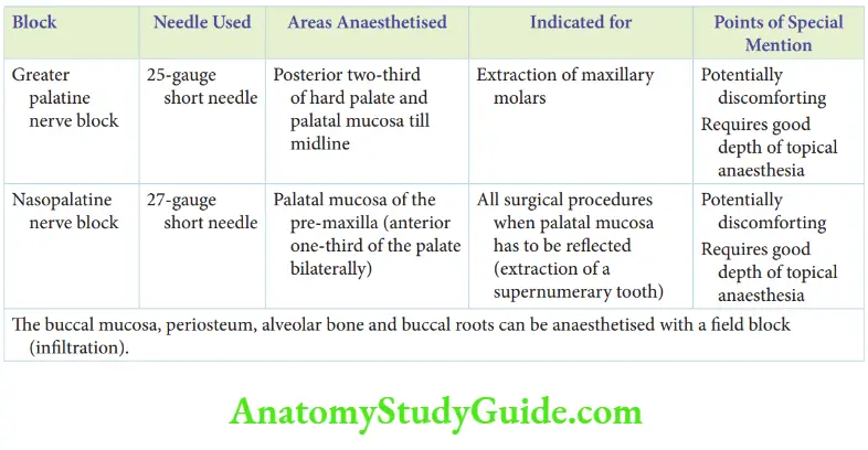 Paediatric Oral Surgery Maxillary nerve blocks