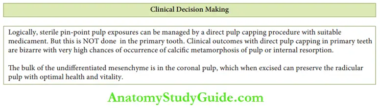 Conservative Endodontic Therapy In Primary Teeth Clinical Scenario