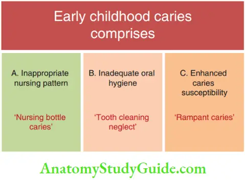 Early Childhood Caries Early Childhood Caries Is A Universal Set And Nursing Bottle Caries, Tooth Cleaning Neglect And Rampant Caries Are Subsets