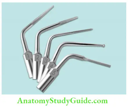 Endodontic Instruments diffrent shapes of ultrasonic tips