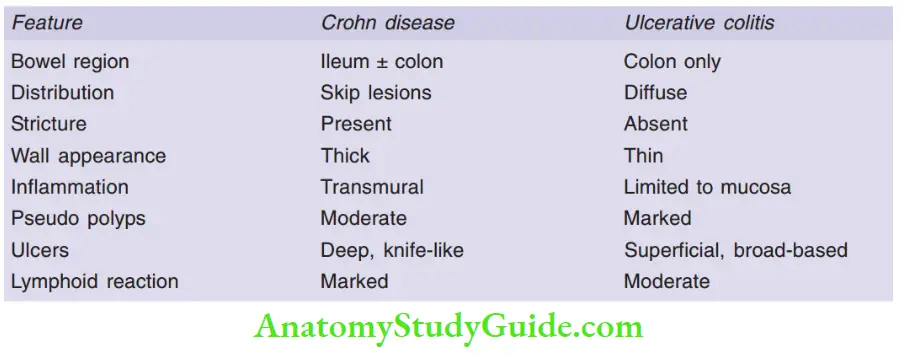 Gastrointestinal Tract ulcerative colitis and Crohn