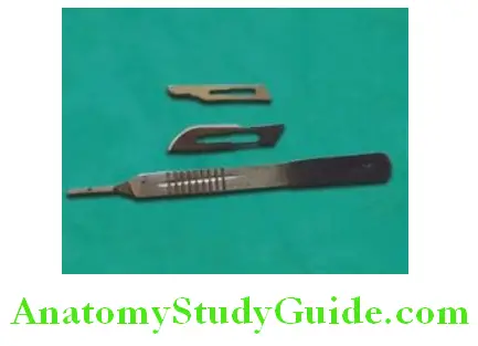 Instruments For Removable Prosthodontics BP blade and handle
