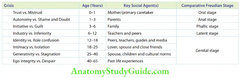 Psychoanalytical Viewpoint Psychosocial Theory Overview Of The Stages Of Psychosocial Theory