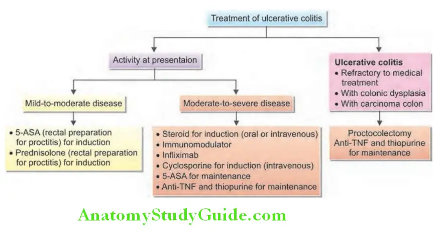 Gastroenterology Algorithm for treatment of ulcerative colitis