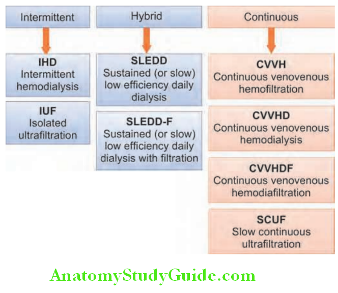 Kidney Types of hemodialysis