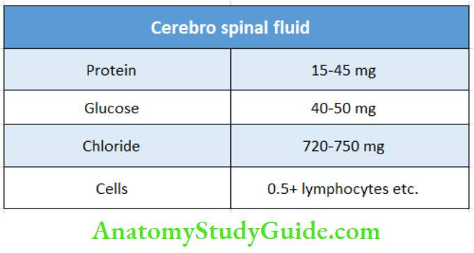 Our Body Cerebro Spinal Fluid
