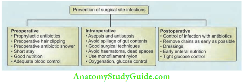 Acute Infections Sinuses Fistula And Surgical Site Infection Prevention Of Surgical Site Infections
