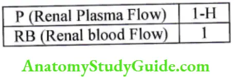 Renal Physiology Renal Blood Renal plasma flow