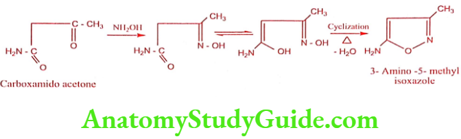 Medical Chemistry Antibacterial Sulphonamides Sulphamethoxazole Synthesis Method 1