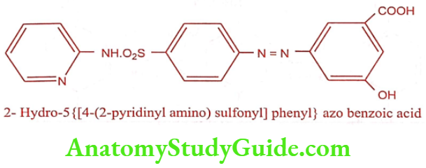 Medical Chemistry Antibacterial Sulphonamides Sulphasalazine