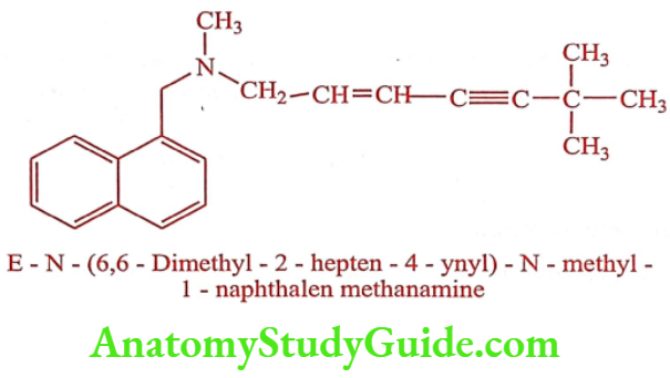 Medical Chemistry Antifungal Agents Terbinafine