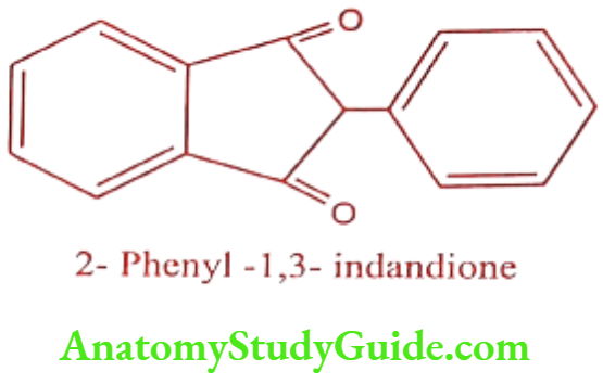 Medical Chemistry Coagulants And Anticoagulants Phenindione