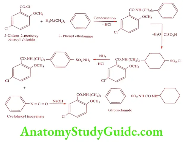 Medical Chemistry Hypoglycemic Agents Glibenclamide synthesis