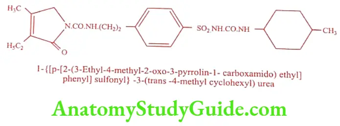 Medical Chemistry Hypoglycemic Agents Glimepiride