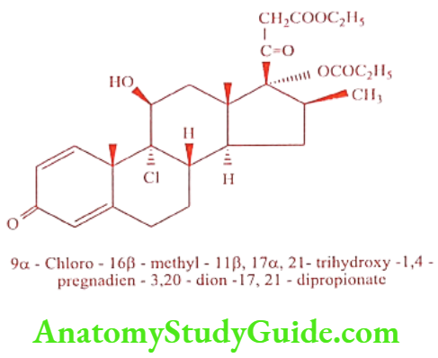 Medical Chemistry Steroids And Related Compounds Beclomethasone dipropionate