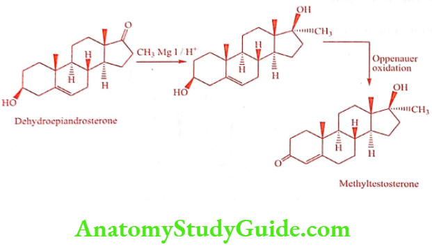 Medical Chemistry Steroids And Related Compounds Methyltestosterone synthesis