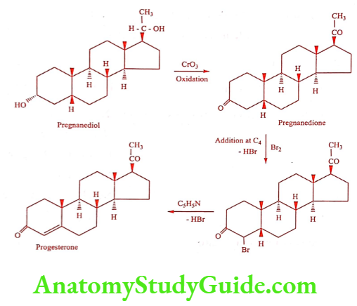 Medical Chemistry Steroids And Related Compounds Progesterone synthesis method 1