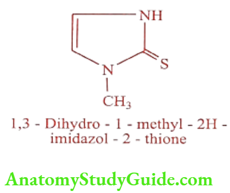 Medical Chemistry Thyroid And Antithyroid Drugs Methimazole